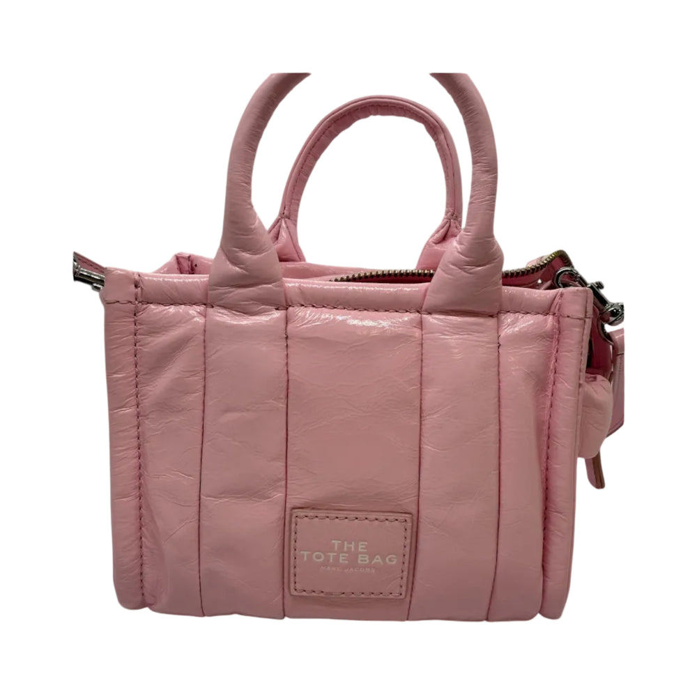Sac à main Marc Jacobs The Shiny Crinkle Mini – Rose brillant