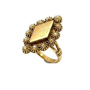 Bague Ancienne Or Jaune 18 Carats