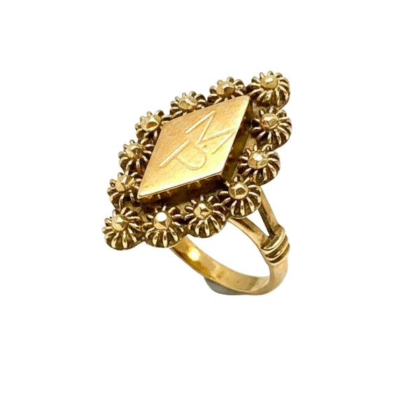 Bague Ancienne Or Jaune 18 Carats