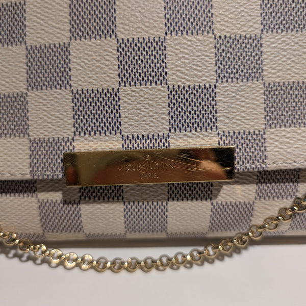 Sac à Main Louis Vuitton en Toile et Cuir Damier Beige