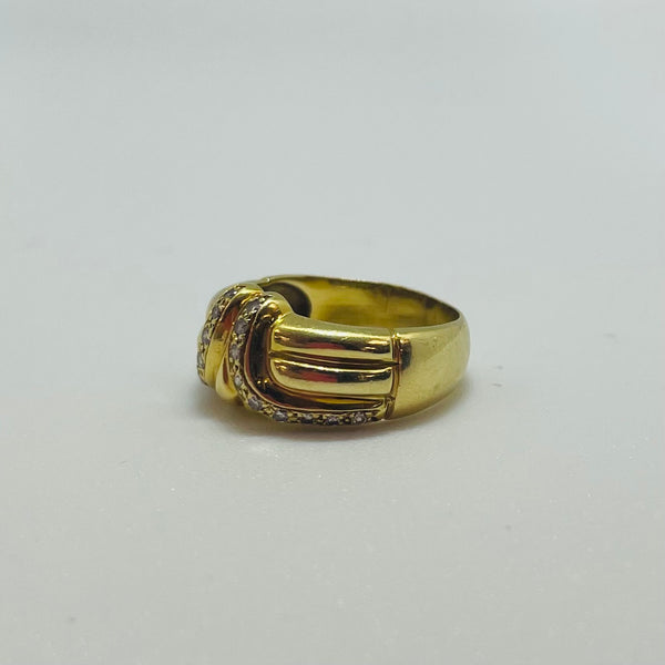 Bague en Or Jaune 18K Taille-52