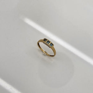 Bague Demi Tour en Or Jaune 18K - 1.45 G - Taille 53