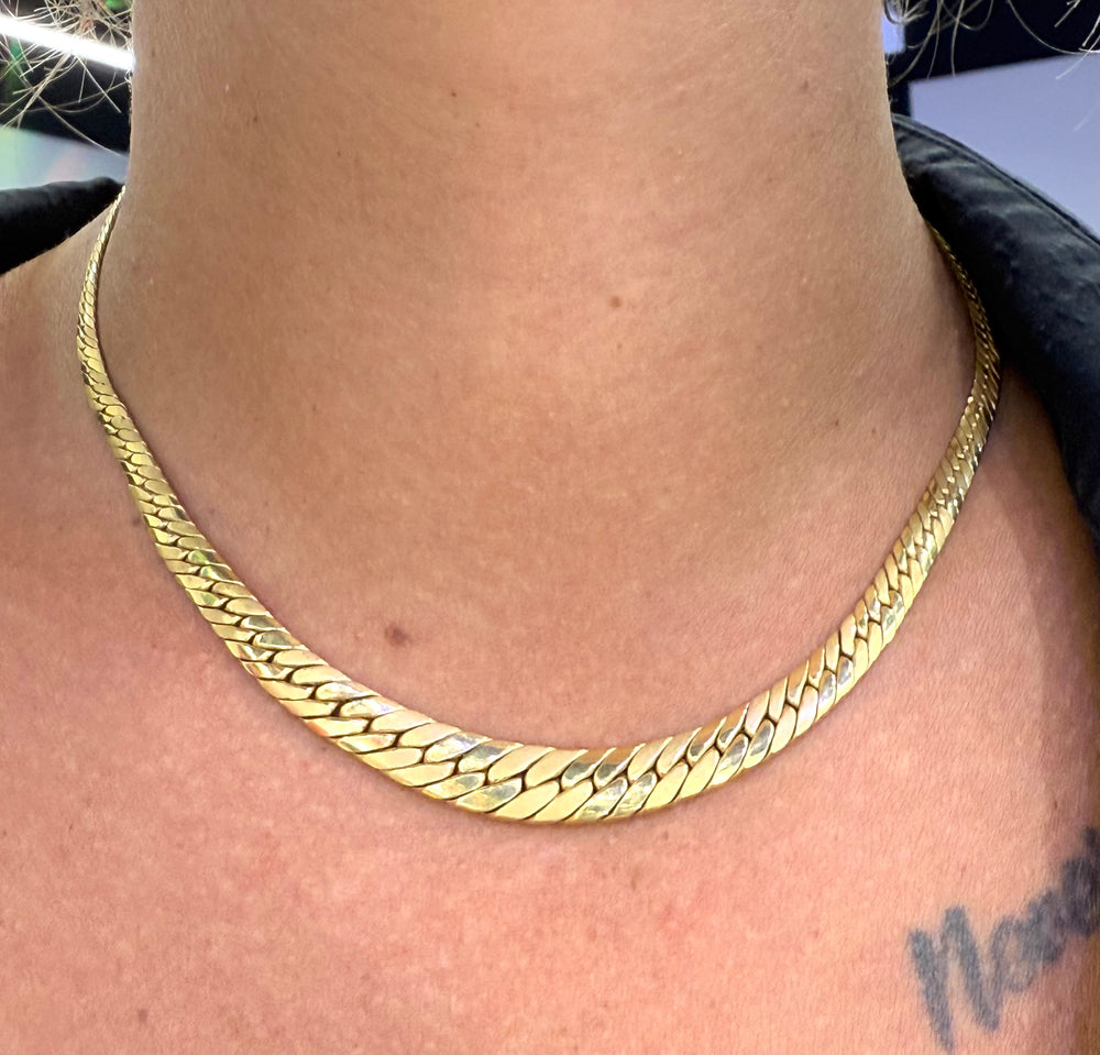 Collier Ras du Cou Or Jaune 18k 13.04 Grs