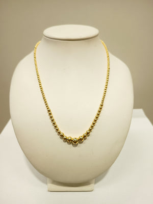 Collier Matinée Or Jaune 750 Perles d'or