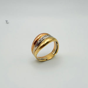 Alliance en Or Jaune, Or Gris et Or Rose Taille-62