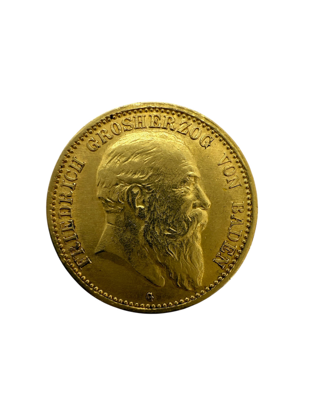 Pièce Friedrich III 1904 en or jaune 20K 3.96 Gr