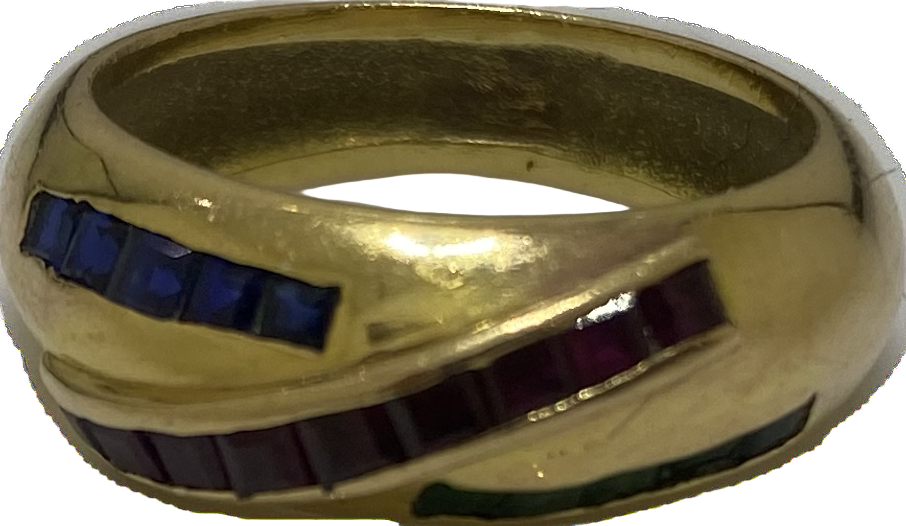 Bague en Or jaune 18K - Taille 56