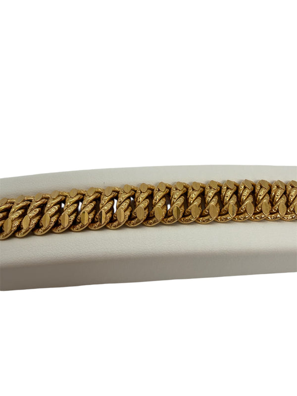 Bracelet en Or Jaune -18 Carats Poids : 25.73 Grs