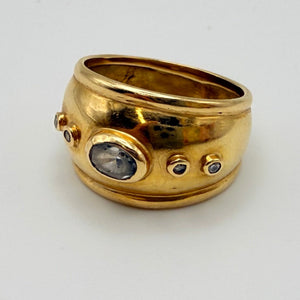 Bague en Or Jaune 18 Carats - Taille 56