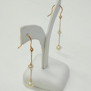 Boucles d'oreilles pendantes en Or jaune 18K