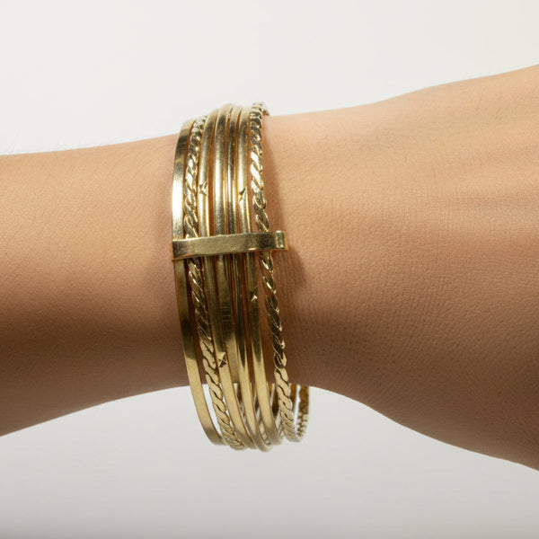 Bracelet Semainier Or Jaune 18K - 44.91g