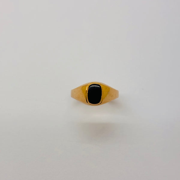 Chevalière en or jaune 18K Taille-53