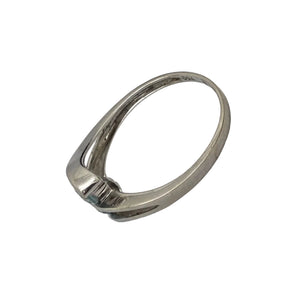 Bague en Or Gris 18K avec  topazes