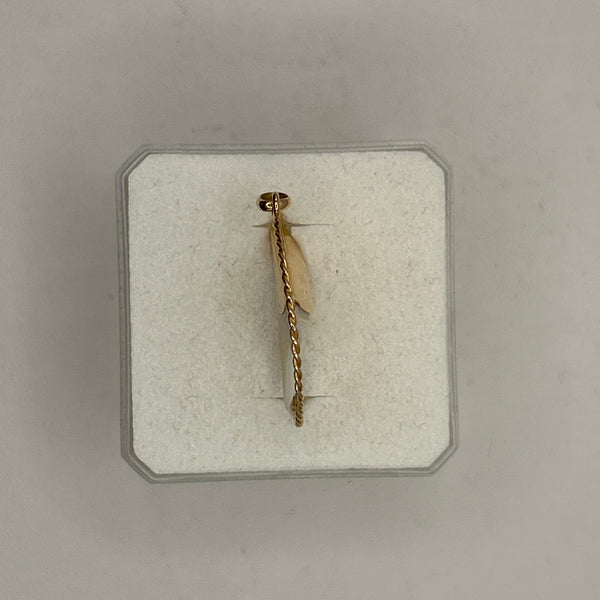 Pendentif Médaille Or Jaune 18K avec Dent de Requin