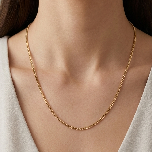 Collier Princesse Or Jaune 18K - 52cm - 4.27gr