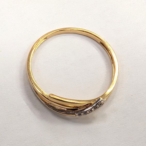 Bague en Or Jaune 18K Taille-55
