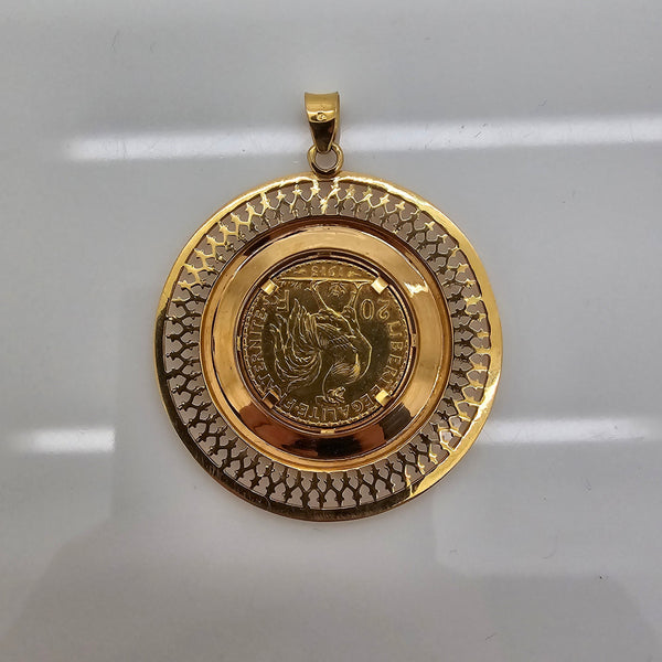 Pendentif en Or Jaune 22K - 13.57G
