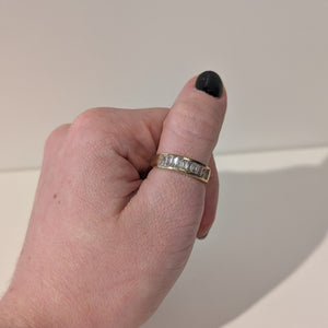Bague ancienne en Or jaune 18K avec Oxydes