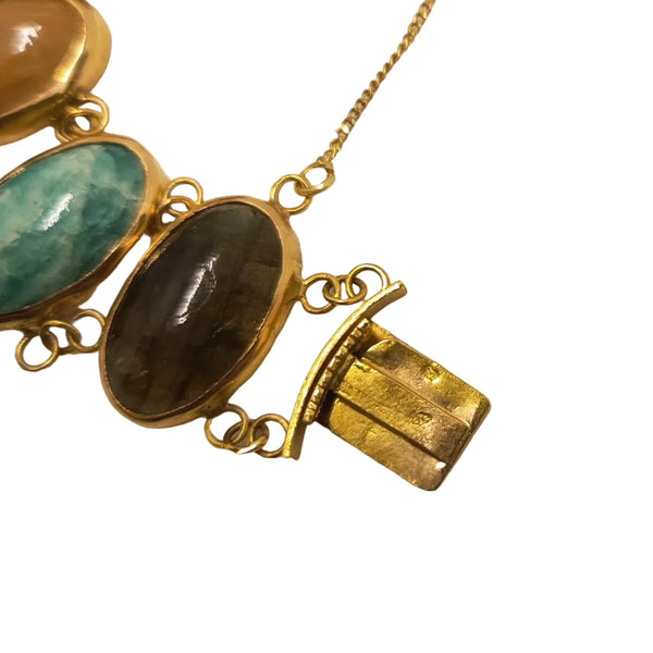 Bracelet Sertie Pierres Or Jaune 18K