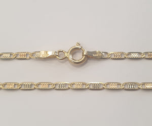 Collier Princesse en Or Jaune 18 K Marine  - T 51cm
