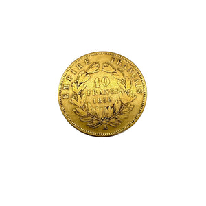 Pièce 10 francs en Or jaune 20 K Napoléon III