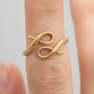 Bague Noeud en Or Jaune 18 K - Taille 53 - 3.78 G