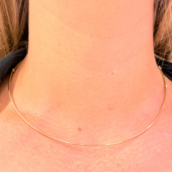 Collier câble articulé en Or jaune 18K - 7.53g