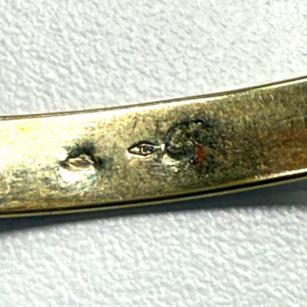 Bracelet Jonc Martelé en Or Jaune et Blanc 18K - 11.14g