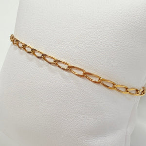 Bracelet Maille Cheval en Or Jaune 18k