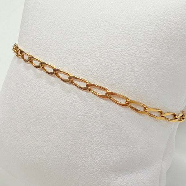 Bracelet Maille Cheval en Or Jaune 18k