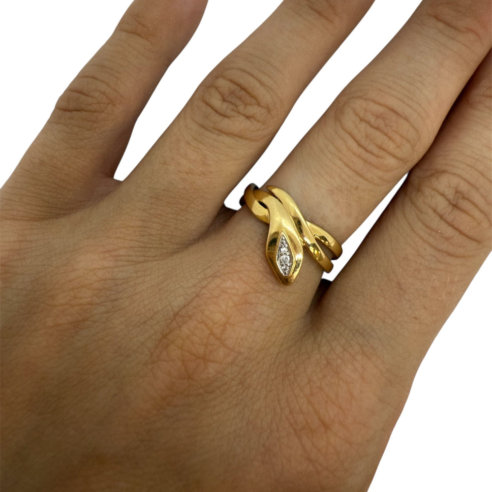 Bagues en Or Jaune 18K Taille-53