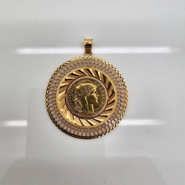 Pendentif en Or Jaune 22K - 13.57G