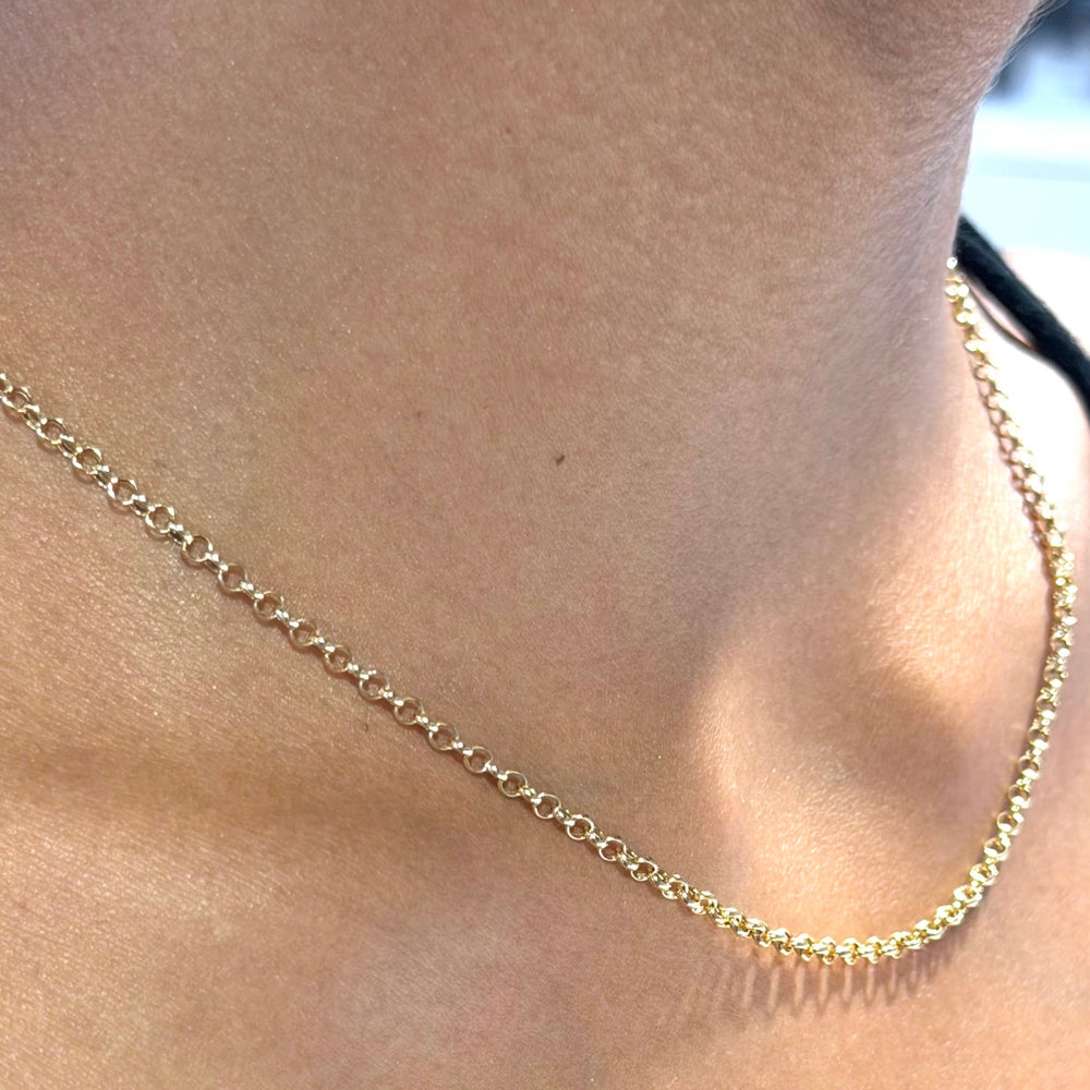 Collier Princesse Maille Jaseron Or 18K - 2.69Grs