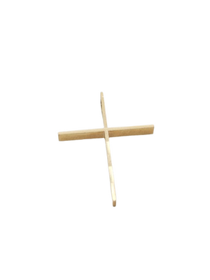 Pendentif Croix en Or Jaune 18K 0.90 Grs