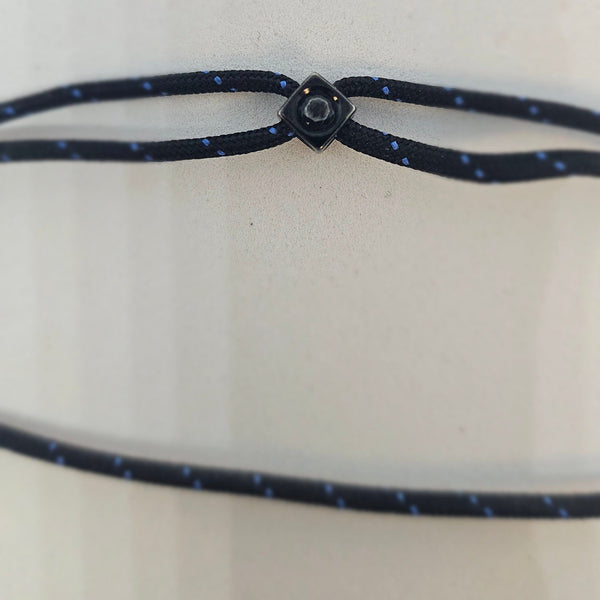 Bracelet Dinh Van – Cube Diamant en Titane Noir (0,10 cts)