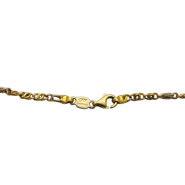 Collier Sautoir Or Jaune 18K Sans Pierres Figaro