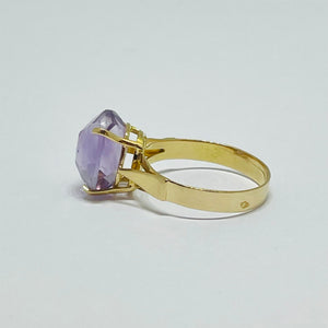 bague en or jaune 18 K avec - Taille 56 - 2.97 G