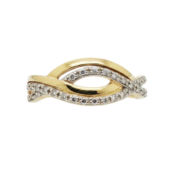 Bague en Or jaune 18K - Taille 55 - 2.33G