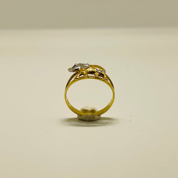 Bagues Tank en Or Jaune 18K - Taille 58 - 2.40 G