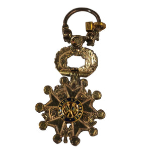 Pendentif Légion d'Honneur Napoléonienne en or jaune et blanc 22K - 2.41gr