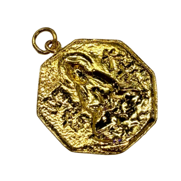 Pendentif Motif Chinois Or Jaune 24K - 4.38Grs