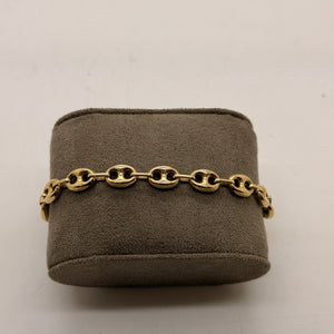Bracelet Gourmette en Or Jaune 18K - 6.24G - 21CM