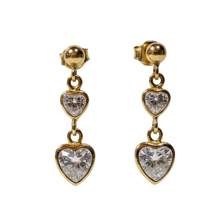 Boucles d'oreilles Pendantes en Or Jaune 18K