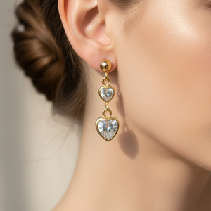 Boucles d'oreilles Pendantes en Or Jaune 18K