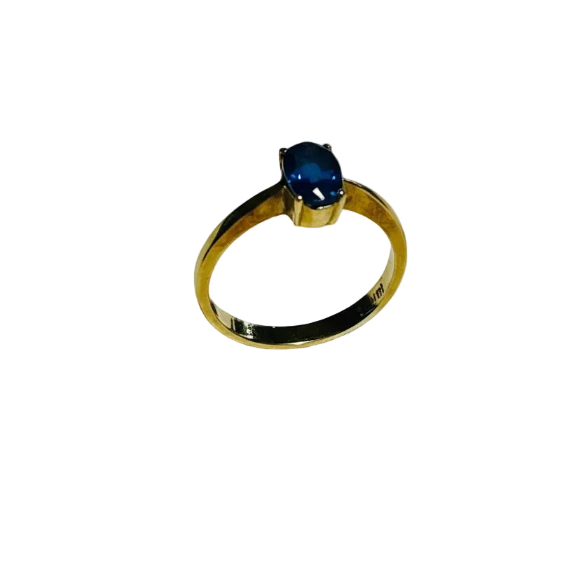 Bague Solitaire en Or Jaune 18K - Taille 57 - 3.15 Grs
