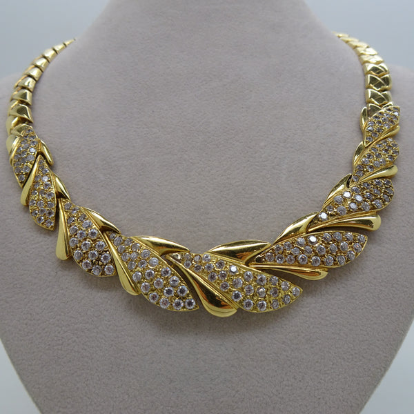 Collier Princesse Or Jaune 750 avec Oxyde de Zirconium - 55.84 Grs