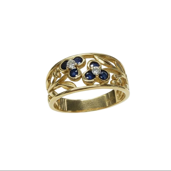 Bague en Or Jaune 18k - 4.30 G - Taille : 57