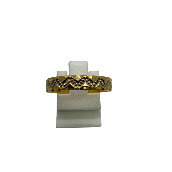 Bague en or jaune 18K - Taille 56 - 3.88 Grs