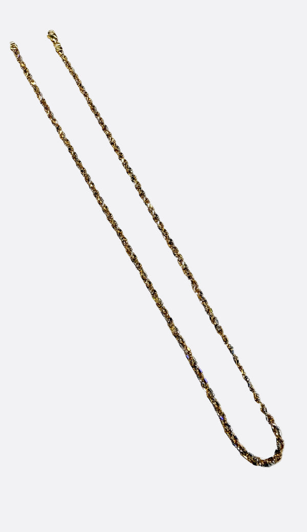 Collier en or jaune et blanc 18k - 10.93 G