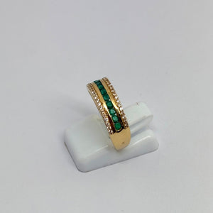 Bague Tank en Or Jaune 18 carats
